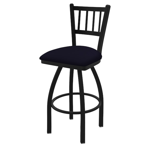 25" Swivel Counter Stool, Black Wrinkle, Canter Twilight Seat